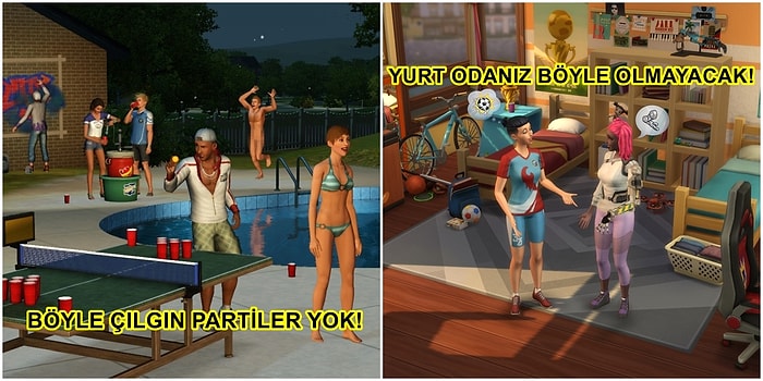 Üniversite Hayatını The Sims Serisinden Öğrenen Taze Üniversitelilerin Tadını Kaçıracak 13 Gerçek