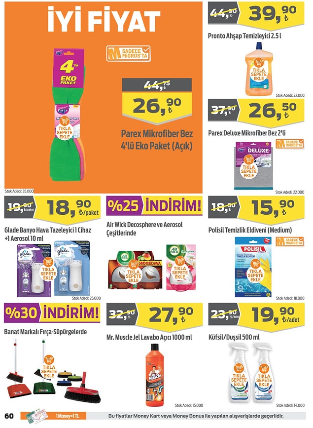 42. Banat marka fırça ve süpürgeler %30 indirimli.