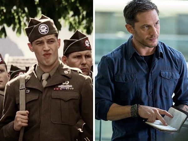 14. Том Харди сыграл рядового Джона Яновеча в двух сериях сериала "Братья по оружию"