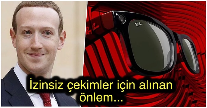 Mark Zuckerberg, Ray Ban ile İş Birliği Yaptığı Ses ve Görüntü Kaydı Yapabilen Yeni Gözlük Modelini Tanıttı