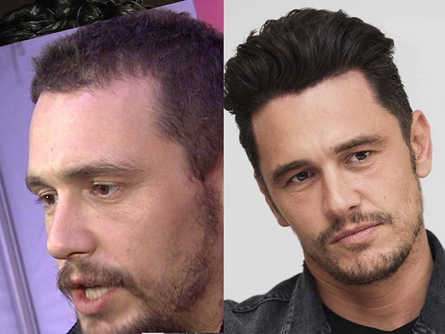 8. Yakışıklı oyuncu James Franco'nun saçları gerçekten pek güzel olmuş!