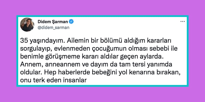 Evlenmeden Çocuk Sahibi Olan Bekar Anne Didem Şarman'ın İçini Döktüğü Alkışlanan ve Eleştirilen Paylaşımı