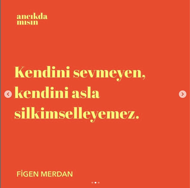 Silkimselleyin ve kendinize gelin...
