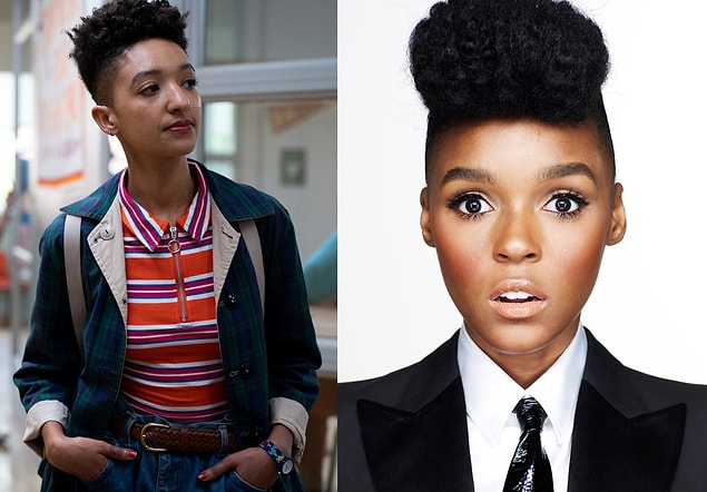 9. Ola karakteri için oyuncu Trish Allison'ın ilhamı ise şarkıcı Janelle Monae'den gelmiş. Ne diyorsunuz, benzerlik var gibi sanki? 👀