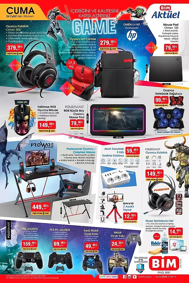 Omen Oyuncu Kulaklık 379 TL.