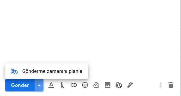 2. Gmail'in e-postalarınızı zamanlama seçeceği sunduğunu biliyor muydunuz?