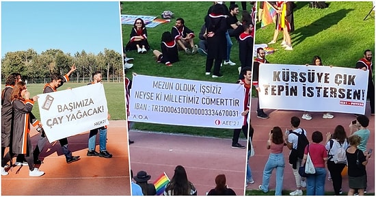 Gelenek Bozul(a)madı: ODTÜ Kayyumsuz Alternatif Mezuniyet Töreninden Birbirinden Yaratıcı Pankartlar