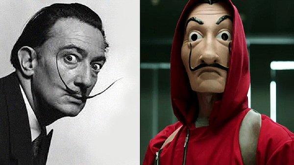 9. Dizide kullanılan maskelerde İspanyol ressam Salvador Dali'nin yüzü var. Yapımcılar Dali'nin risk almayı seven karakterinden esinlenmişler.