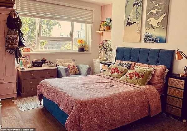 Эмма написала о своей трансформации в Facebook, и теперь у этого поста было более 2700 комментариев. На фото спальня после преображения.