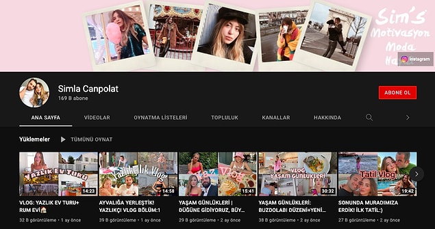 Hem Instagram'dan hem de YouTube hesabından moda ve motivasyona dair içerikler paylaşıyor kendisi. Hatırı sayılır da bir kitlesi var. Sevilen fenomenlerimizden biri yani.