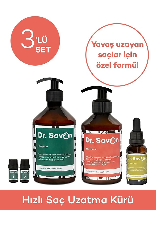 10. Saçlarının yavaş uzamasından şikayetçiysen Dr. Savon Hızlı Saç Uzatma Kürü tam da ihtiyacın olan şey.