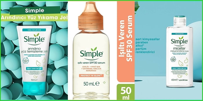 Çevre Dostu Oluşuyla Bilenen Doğal İçerikli Kozmetik Markası Simple'nin Son Zamanlarda En Sevilen 12 Ürünü