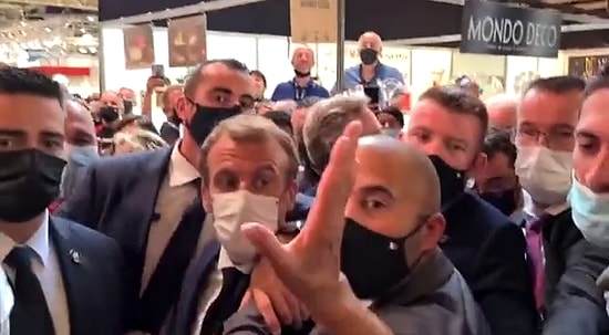 Fransa Cumhurbaşkanı Macron'a Bu Kez Yumurta Fırlatıldı