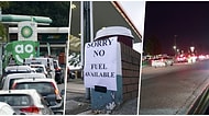 Bazı Petrol İstasyonlarının Kapatılacağının Duyurulmasıyla Birlikte İngiltere'de Uzun Benzin Kuyrukları Oluştu