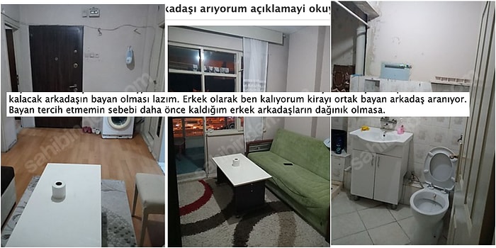 Özellikle Kadın Ev Arkadaşı Arayan Erkeğin Tuvalet Kağıdı Detaylı Ev Arkadaşı İlanı