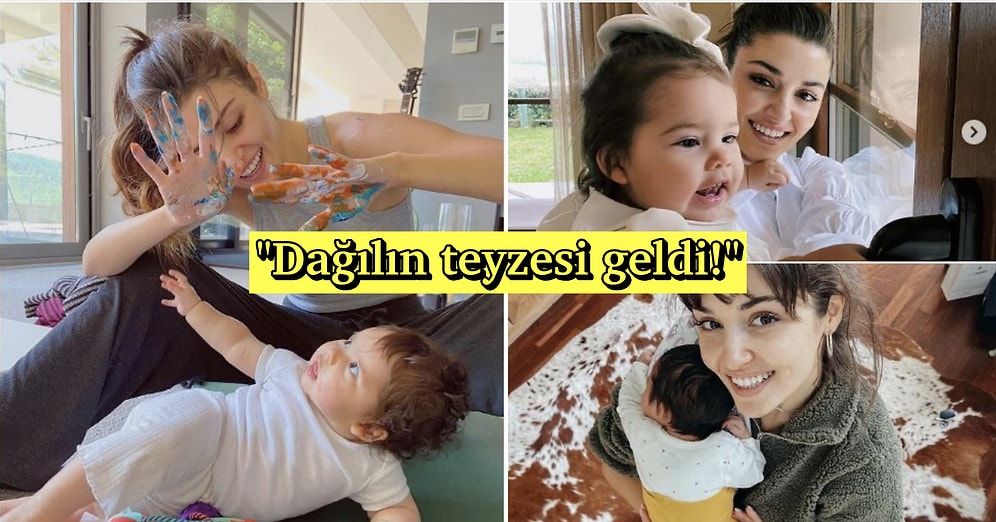 Hande Erçel'in Yeğeni Mavi ile Beraber Boy Gösterdiği En Güzel Paylaşımları