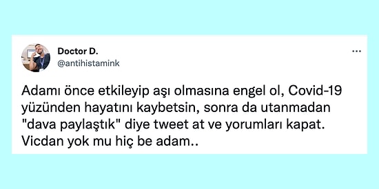 Aşı Karşıtı Doktorun Koronadan Ölen Arkadaşına Yazdığı Başsağlığı Mesajı Tepki Çekti