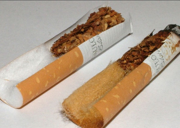 7. Сегодня я узнал, что фильры в сигаретах были разработаны таким способом, что меняют цвет, чтобы создать иллюзию, что они отфильтровывают токсины. На самом деле, от фильтров практически нет никакой пользы для здоровья