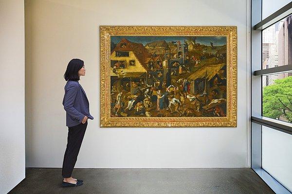 1559 yılında meşe pano üzerine yağlı tablo ile çizilen tablo günümüzde Berlin Devlet Müzeleri'nde sergilenmekte.