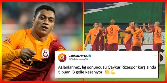 Cimbom Rize'de Son Saniyede Güldü! 10 Kişi Kalan Galatasaray Geriden Gelerek Çaykur Rizespor Engelini Aştı