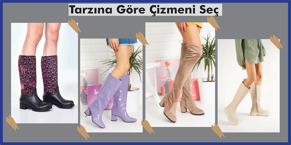 Sonbahar Mevsimini Vazgeçilmezi Dikkat Çekici Çizmeler Burada!