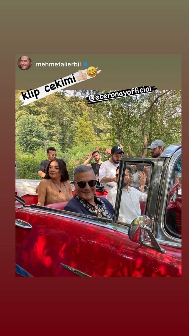 Hatta Instagram hesabından klip arkası görüntüleri de bu şekilde paylaşmıştı Mehmet Ali Erbil.