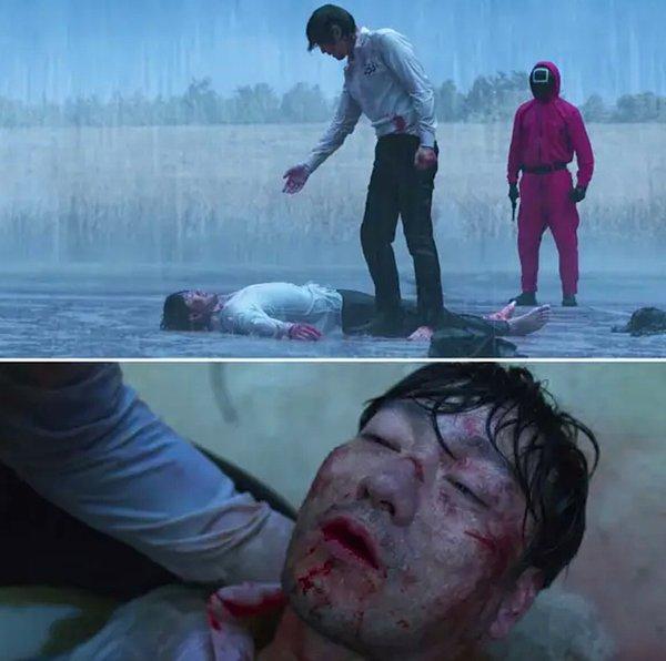 11. Ve son olarak 9. Bölümde Sang-woo'nun yağmur yağarken kendini öldüreceğinin ipucu 2. bölümde veriliyor.