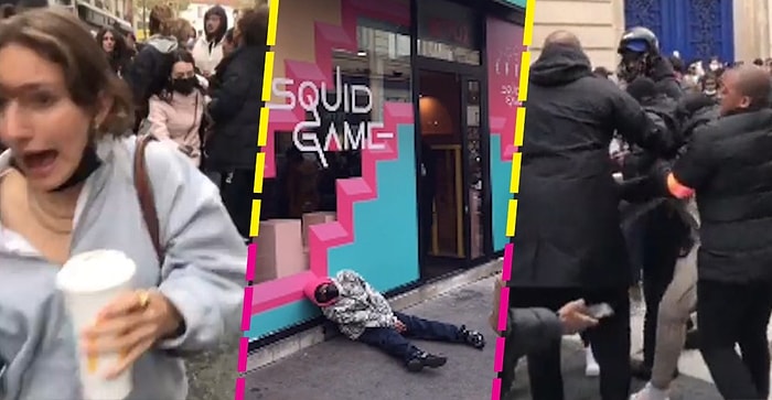 Paris'te Squid Game Mağazası Açıldı, İnsanlar Ürünleri Satın Alabilmek İçin Birbirleriyle Kavga Etti