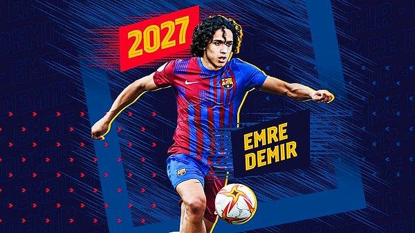 Kayserispor forması giyen ama Barcelona'ya transfer olarak Ocak'ta Barça'ya katılacak olan Emre Demir listede yer aldı.