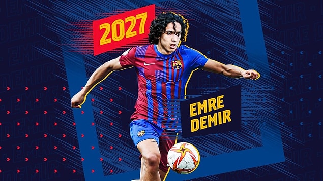 Kayserispor forması giyen ama Barcelona'ya transfer olarak Ocak'ta Barça'ya katılacak olan Emre Demir listede yer aldı.