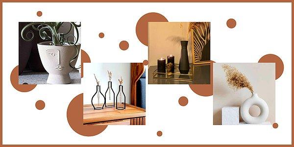 Siz bu dekoratif vazolardan hangisiyle evinize şıklık katmak isterdiniz?