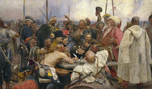 Ilya Repin'in tarihe geçen bu tablosunu daha önce illa ki görmüşsünüzdür. Kimisi hırs bulur bu tabloda, kimisi eğlence. Ancak perde arkasında nefretten doğan bir saygısızlıktan ötesi yoktur.
