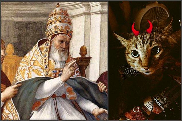 11. Papa Gregory IX, kedilerin şeytana tapınmayla ilişkilendirilmesi gerektiğini ilan etmiş ve onların yok edilmesini emretmişti!