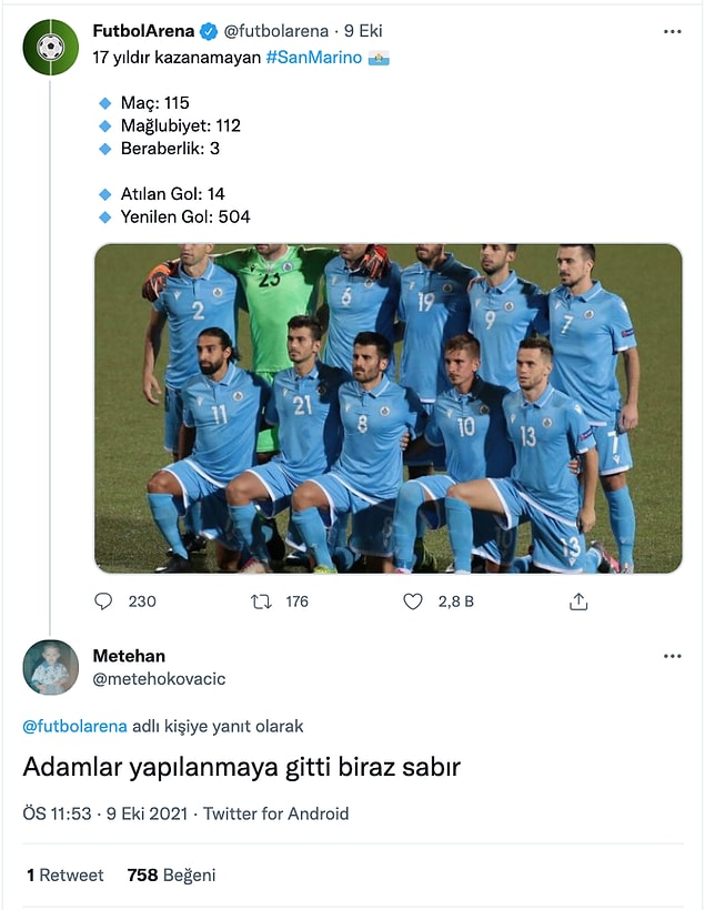 8. Şanlı San Marino 👑