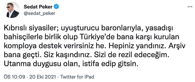 Peker'in paylaşımı 📌