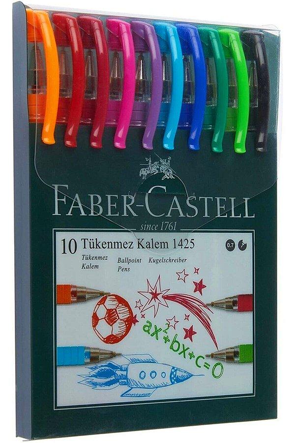 7. Faber Castell Renkli Tükenmez Kalem ⬇