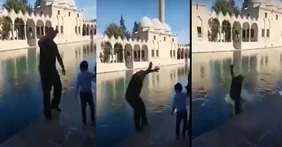 Şanlıurfa'da Canlı Yayın Yapan Bir Vatandaş Balıklıgöl'e Düştü