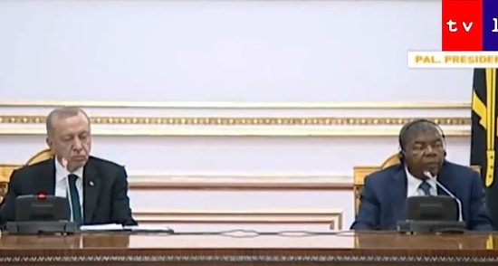 Cumhurbaşkanı Erdoğan'ın Angola Cumhurbaşkanı ile Yaptığı Ortak Açıklamada Uyuyakaldığı İddia Edildi