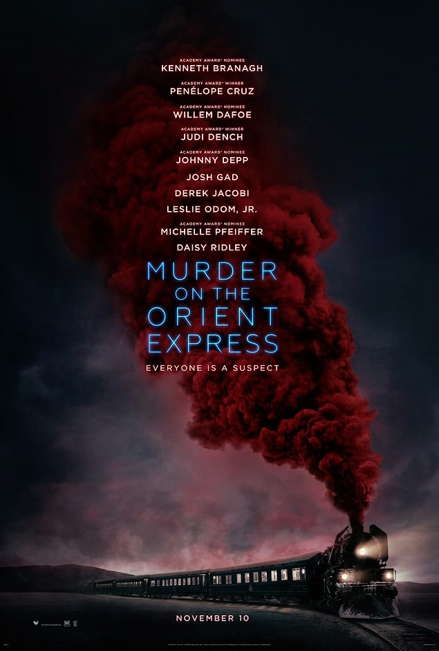 10. Murder On the Orient Express - IMDb: 6.5