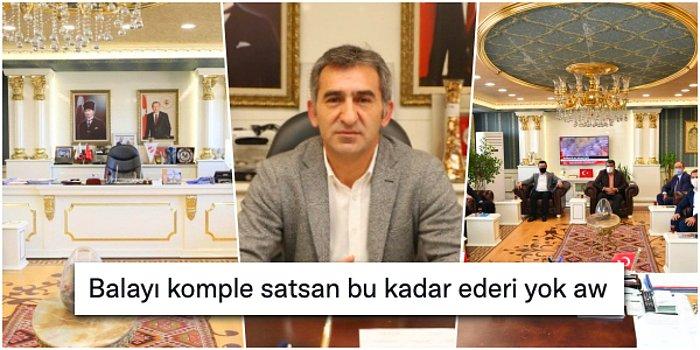 Bala'nın Ak Partili Belediye Başkanı Ahmet Buran'ın Altın Varaklı Makam Odası Tartışma Yarattı!