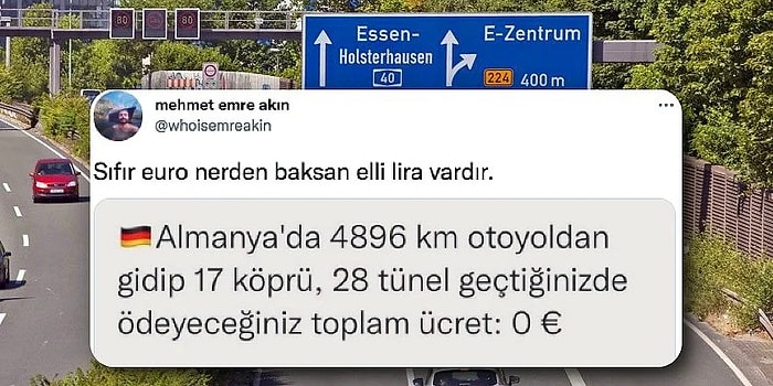 Türkiye'de Geçerken Böbrek Satmayı Düşündüren Otoyol, Köprü ve Tüneller Almanya'da Ücretsiz mi?