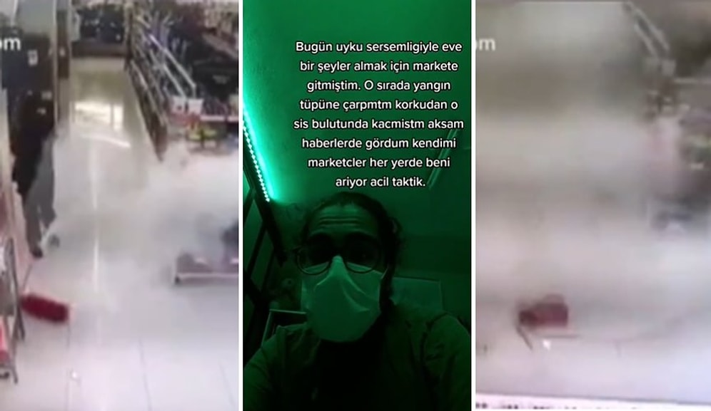 Uyku Sersemi Gittiği Markette Yangın Tüpünü Düşüren Gencin Akşam Haberlerde Kendini Gördüğü Efsane Olay