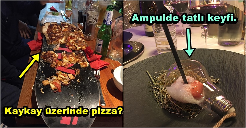 Yeni Gelinleri Aratmayan Gariplikleriyle Birbirinden Saçma ve Mantıksız 42 Restoran Sunumu