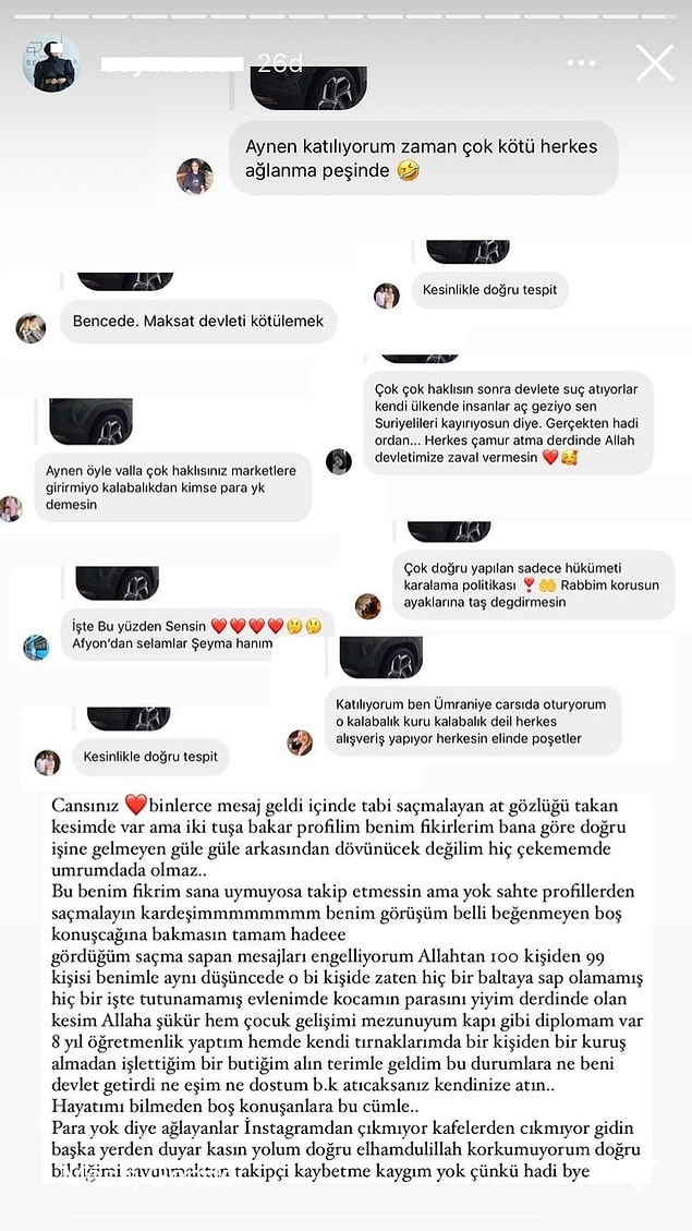 Takipçilerinden aldığı destekle tezini savunmaya devam eden fenomen, sosyal medyada bir tartışma başlattı.
