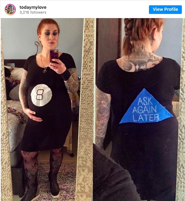 14. А эта беременяшка в образе магического шара