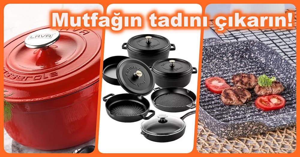 Yemeklerinizin Lezzetini Katlayacak Döküm Tencere ve Tava Modelleri