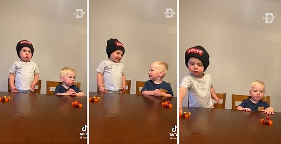 'Biz Dönene Kadar Şekerleri Yemeyin' Uyarısını Dinlemeyen Ufaklıkları İzlerken Keyfiniz Yerine Gelecek