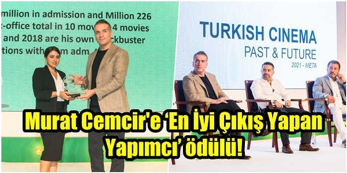 Murat Cemcir Dubai'de Düzenlenen META Sinema Forumu'nda 'En İyi Çıkış Yapan Yapımcı' Ödülünü Kazandı!