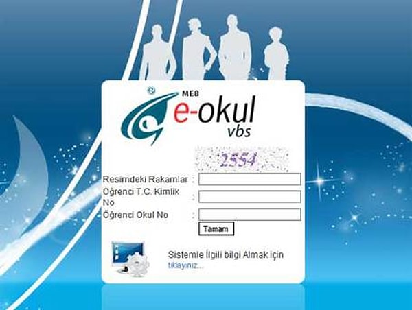 E-Okul Veli Bilgilendirme Giriş Ekranı