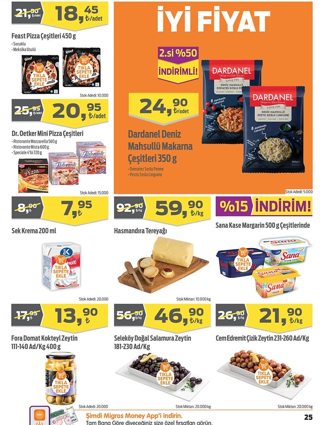 14. Seleköy Doğal Salamura Zeytin 46,90 TL.